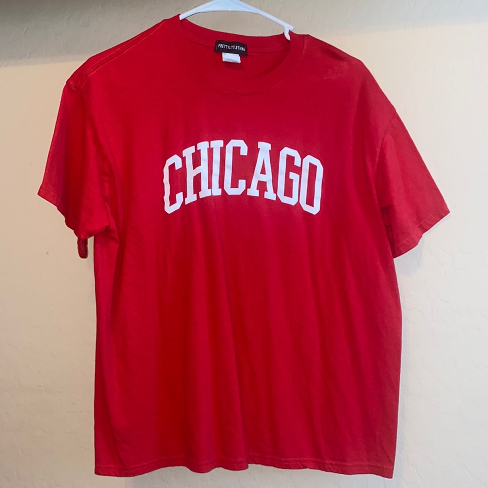 Red shirt , oversized and stylish